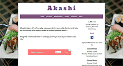 Desktop Screenshot of akashisushi54.com