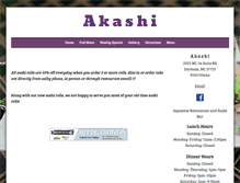 Tablet Screenshot of akashisushi54.com